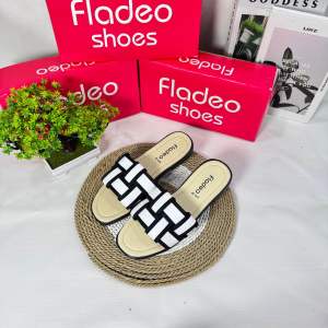 Sandal Wanita Fladeo Model Selop Ketupat Anyaman Trend Masa Kini Wanita