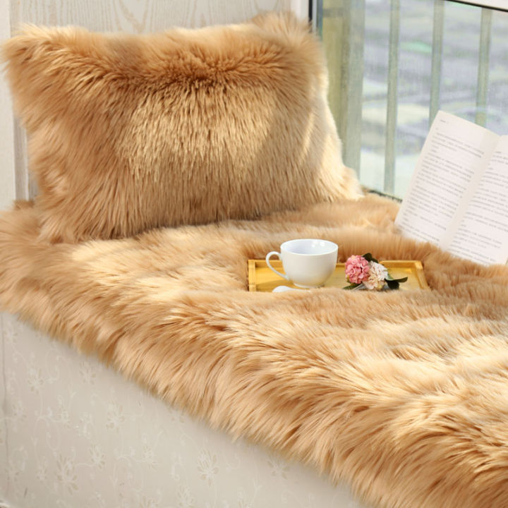 Window Matle Aozhiyang Long Plush Bedroom Bay Window Mat Windowsill Mat Tatami Furry ...