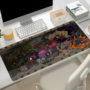 Bandai | Gamer Mouse Pad Large Anime P-Pokemon Dragapult Desk Mat Laptop Office PC Cabinet Mousepad XL Gaming Accessories Keyboard Carpet
