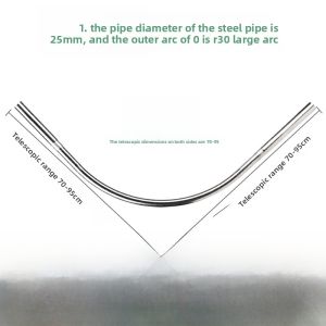 Waterproof Bathroom Shower Curtain Set L-Shaped Arc Partition Curtain No Drilling Required Expandable Nordic Style PEVA Material