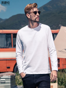 Enjeolon | Retro Style Cotton Long Sleeve T-Shirt 230g