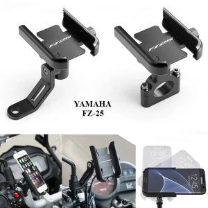 สําหรับYAMAHA FZ-25 FZ25 FZ 25 2023 2022 2021 2020 2019 2018 2017 รถจักรยานยนต์Handlebarผู้ถือโทรศัพท์มือถือขาตั้งGPS Bracket