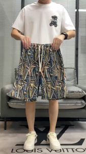 Always Home กางเกงขาสั้น กางเกงลำลอง สามารถสวมใส่ได้ทั้งชายหญิง ลวดลายสมัยใหม่ใส่สบาย QC-DK8022