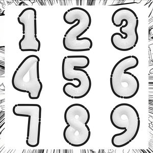 40 inch white large digital balloon with black long balloon cartoon style border balloon for birthday parties and anniversaries