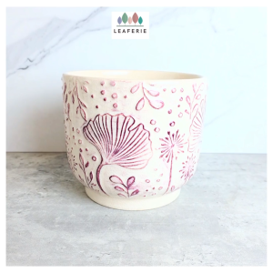 The Leaferie Dalia plant pots. flowerpot . flowerpots . flower pot . planter planters Ceramic
