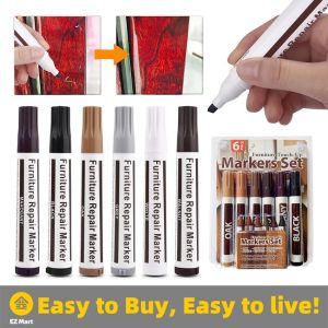 【Fast Shipping】 Furniture Touch Up Kit Markers Filler Sticks Wood Scratches Restore Kit Scratch Patch Paint Pen Wood Composite Repair Furniture-Repair-Marker