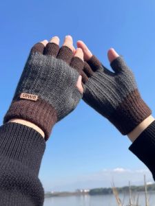 Winter Thicker Knit Fingerless Gloves