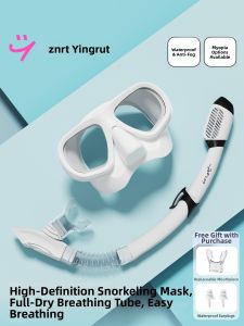 INRT | Full-dry Snorkel Mask Set Near-sighted Compatible