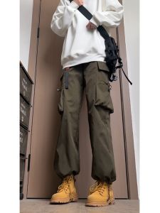JIARONG | Army Green Trousers Three Proof Cargo Pants