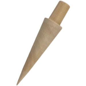 Cone-shaped Wooden Molds for Making Waffle Cones Ice Cream