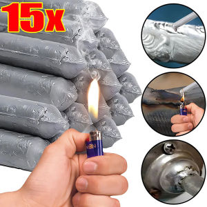 YESPERY 3/6/9/15Pcs Low Temperature Easy Melt Welding Rods for Copper Iron Stainless Steel Soldering Aluminum Repairing Holes Solder Rod Agent Kits