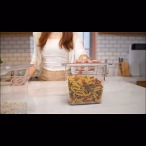 PC Set Refrigerator Storage Hotel Pan with Cover: Buffet Food Storage Container