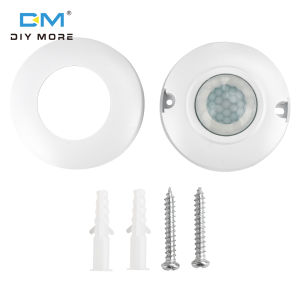 Diymore AC 220-240V trần gắn Công tắc cảm ứng hộ gia đình hành lang con người hồng ngoại cảm biến cơ thể