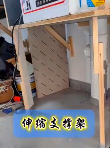 【2PC】Telescopic Steel Hand Jack Support Rod Generic Steel Support Rod Cabinet Board Lifting Support Rod Adjustable Hand Work Bracket