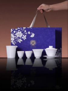 JINGDEZHEN | Tách Trà Gaiwan Tri-Talent Cách Nhiệt Dễ Nắm