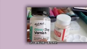 60/120ml Gloss Acrylic Varnish Clay Air Dry Chất Bịt Kín Chống Thấm Lâu Dài Cho Tác Phẩm Nghệ Thuật Bằng Kính Borrence Varnish