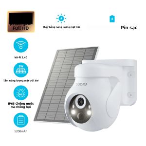 Camera An Ninh Gia Đình Blurams 2K 2.4G Wi-Fi Ngoài Trời 360 Độ °   PTZ Với Tính Năng Theo Dõi Chuyển Động Tầm Nhìn Ban Đêm Màu Nói Chuyện Hai Chiều Màu Trắng