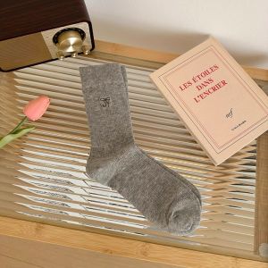 Ballet Style Butterfly Knot Cotton Socks Mid-Calf Thin Summer Season Versatile Long Tube Socks for Women Breathable Moisture Wicking