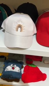 topi anak motif pelangi matahari topi anak perempuan lucu model korea topi anak anak laki laki