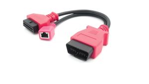 For SYM 3Pin To OBD2 16Pin Adapter Motorcycle Diagnostic Extension Cable OBD Connector