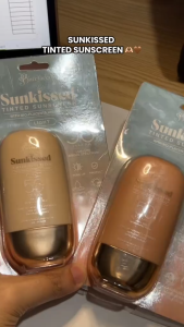 Barefaced Sunkissed Tinted Sunscreen 20g Broad Spectrum SPF 50 PA+++ Anti Blue Light Sunscreen Lightweight Non-Greasy Dewy Finish Skin Tone Enhancer. un Protection Travel Size No White Cast Broad Spectrum UV Defense