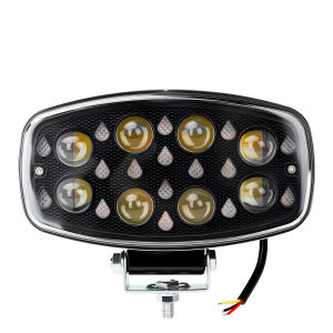 KEVANLY | 1PCS 60W Car LED Work Light Water Droplet Shaped 8Lens High Bright Spotlight Dual Color Truck SUV ATV 4X4 DRL Driving Lamp