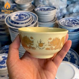 Bát Cơm Thờ - Bát Cơm Cúng Bát Tràng Men Ngà Vàng Hàng Đẹp Tuyển Chọn