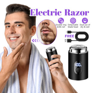 เครื่องโกนหนวดไฟฟ้า เครื่องโกนหนวดแบบพกพา ที่โกนหนวด มีดโกนไฟฟ้า น้ำหนักเบาพกพาสะดวก สําหรับผู้ชาย เหมาะกับการเดินทาง