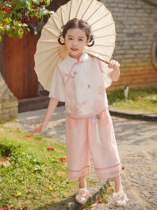 Elegant Fairy Tale Chinese Style Childrens Clothing Set for Girls Summer New Arrival Ancient Chinese Fashion Little Girl National Style Tang Suit