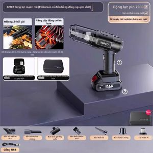 Máy Hút Bụi Không Dây Cao Công Suất Nhỏ Gọn Dùng Cho Ô Tô Và Nhà