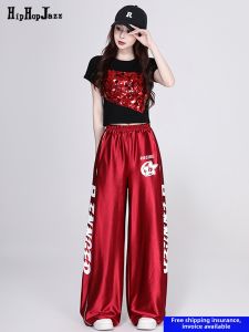 Hip Hop Jazz | Kpop Dance Performance Costume Two-Piece Set