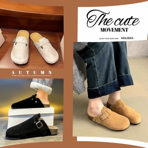 Wulove ใหม่ รองเท้าแตะแฟชั่น ทรงหัวปิดเปิดส้น ดีไซน์สุดฮิตเลย แต่งตัวเข้ากันง่าย แมทช์ชุดได้หลายลุค มี 3 สีให้เลือก สั่งเลยราคาไม่แพง