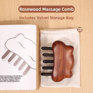 Brainbow | Head and Body Meridian Massage Comb Wooden