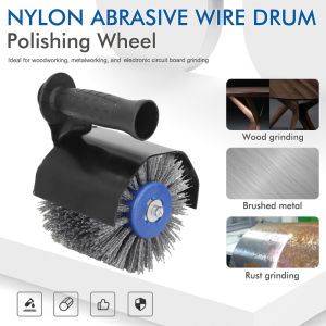 M10/M14 Multifunctional Electric Angle Grinder Burnishing Polishing Machine Accessories Nylon Abrasive Drum Polishing Wheel