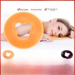 Beauty Silicone Pillow U-Shaped Face down Pillow with Hole for Spa Massage Bed Personal Care Single Person round Shape