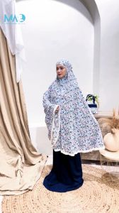 Mukena Couple Rayon Premium Zoya Navy | Mukena Couple Ibu dan Anak Terbaru 2024 | Harga Per Satuan