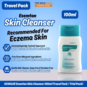 SCHULKE Esemtan Skin Cleanser 100ml Travel Size With Allantoin Suitable For All Skin Type & Eczema Skin pH Balance