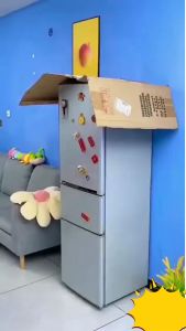 Cover Alas Pelindung Kulkas Lemari Es / Cover Kulkas dengan Kantong Penyimpan Barang Anti air