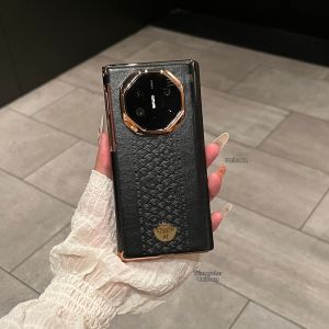 Electroplated Double-Yuanbao Magnetic Mobile Phone Case with Lens Protection