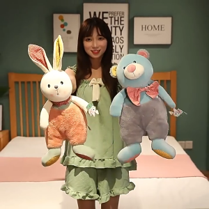 45cm.น้องกระต่าย ขายาว ดึงขา ดึงหูได้ มีลูกเล่น น่ารักมากๆ ส่งจากไทย