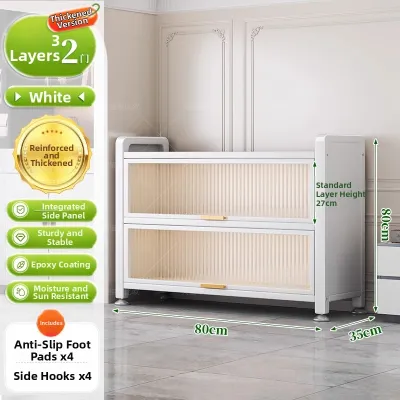 DIBIOU | Multi-functional Steel Storage Cabinet Multilayer