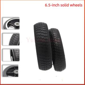 6.5 Inch Aluminum Alloy Wheel Solid Tire Rear Wheel Hub Spare Part for 5.5-6.5 Inch Electric Scooter Repair Part