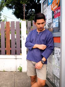 เสื้อแขนยาวผู้ชาย เสื้อผ้าฝ้าย เสื้อเชิ้ต เสื้อแขนยาว