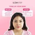 Scora Sheer Glow Tone Up Cream 20gr|Scora tone up Cream 20gram|Cream mencerahkan wajah. 