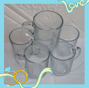 GELAS KACA GAGANG KECIL /GELAS KOPI /SUSU/KOPI BBC 225 polos /1ds (6ps) uk350ml