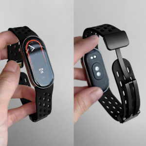 Xiaomi Band 10 Sport Bracelet New Foldable Mesh Hole Wristband Soft Skin-friendly Breathable Replacement Accessories for Men And Women