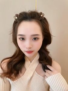 Jepit Rambut Pita Glitter Kecil Jedai Mini Korea Wanita Hiasan Kristal Aksesoris Fashion HG JPT14