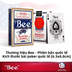 BEE | Bộ Bài Chơi Giải Trí Bằng Nhựa