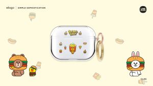 elago l LINE FRIENDS Burger Time AirPods Pro Case เคส (elago X LINE ลิขสิทธิ์แท้)