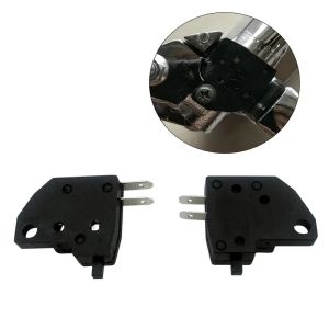 Universal Motorcycle Disc Brake Switch Set Left Right Stop Light Switch with Spring for ATV Electric Vehicle